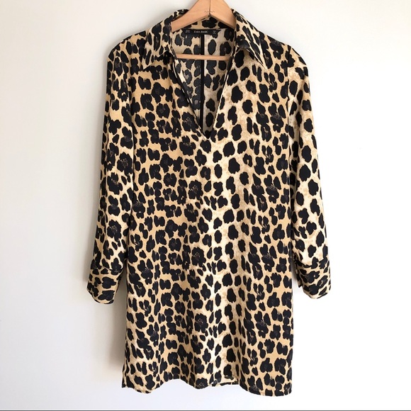 animal print tunic dress